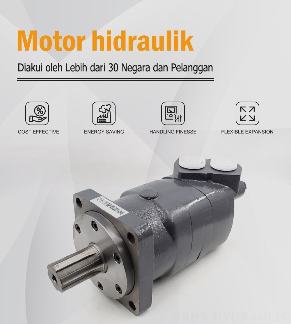 Motor Hidrolik Cycloid BM6 195 cc/r 150 Lpm Motor Hidrolik